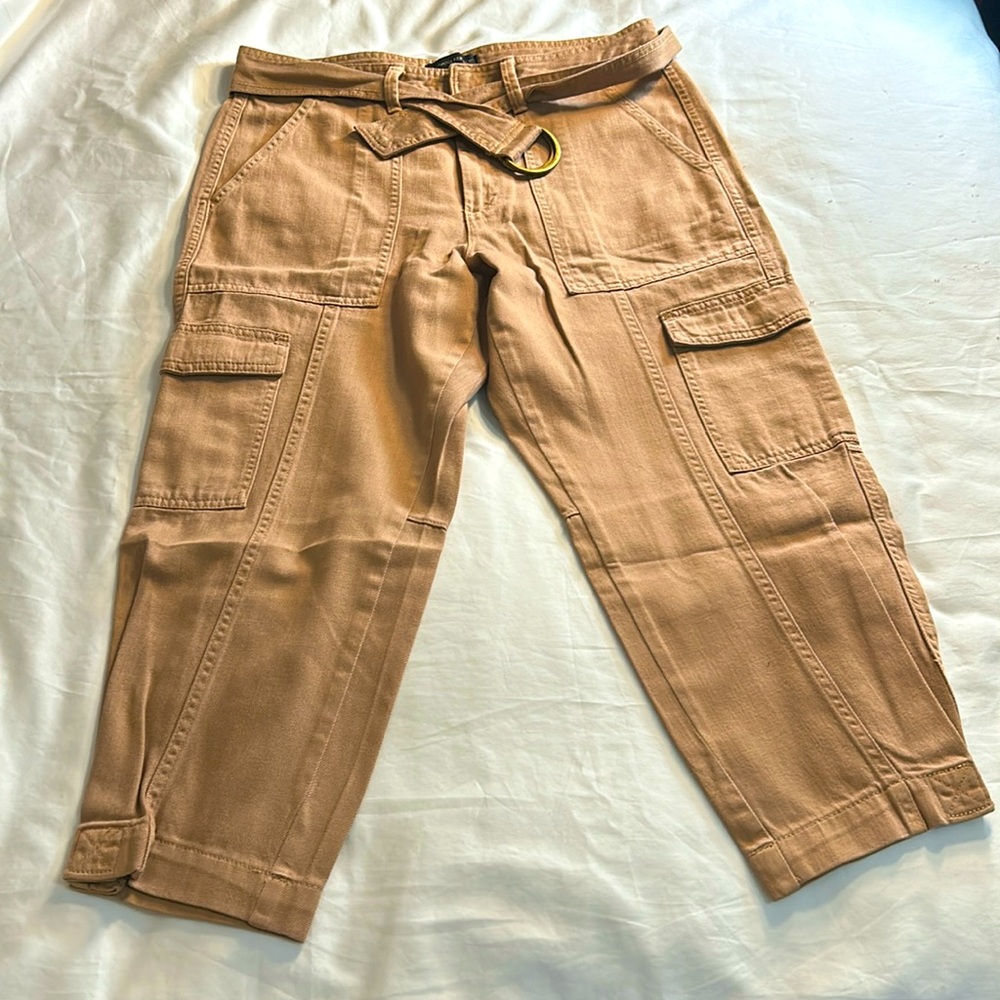 Banana Republic women’s galife cargo cotton pants with belt 8
